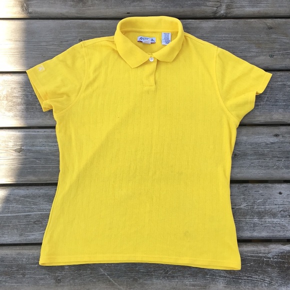 Yellow Antigua Polo Golf Shirt - Picture 3 of 8